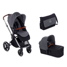 Passeggino Duo Jan Duo Kawai Micro collezione 2020 Jet Black