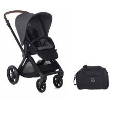 Passeggino Quattro Ruote Jan Muum collezione 2021 Cold Black