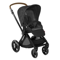 Passeggino Quattro Ruote Jan Muum collezione 2022 Cold Black