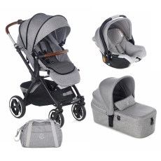Passeggino Trio Jan Trio Crosslight Micro Koos iSize R1 collezione 2021 Dim Grey
