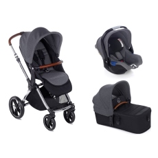 Passeggino Trio Jan Trio Kawai Micro Koos iSize R1 collezione 2020 Jet Black