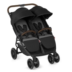 Passeggino Gemellare Jan Twinlink collezione 2023 Cold Black