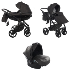 Passeggino Trio Junama Caro collezione 2022 Dark Grey