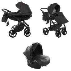 Passeggino Trio Junama Caro collezione 2023 Dark Grey