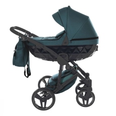 Passeggino Trio Junama Diamond Basic collezione 2022 Verde Petrolio