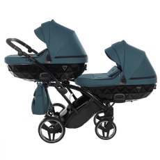 Passeggino Gemellare Junama Diamond Basic Slim Gemellare collezione 2022 Verde Petrolio
