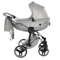 Passeggino Trio Junama Diamond Dolce Satin collezione 2022 Silver