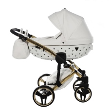 Passeggino Trio Junama Diamond Exclusive 2.0 collezione 2022 White Oro Giallo