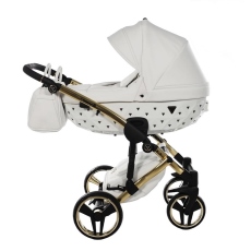 Passeggino Trio Junama Diamond Exclusive 2.0 collezione 2024 White Oro Giallo