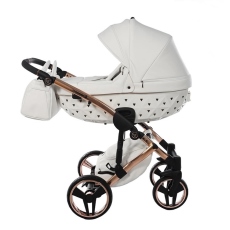 Passeggino Trio Junama Diamond Exclusive 2.0 collezione 2024 White Oro Rosa