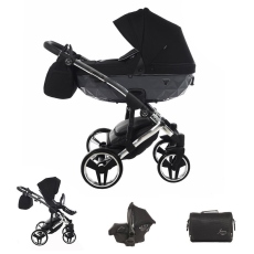 Passeggino Trio Junama Diamond S-Line collezione 2024 Black Silver