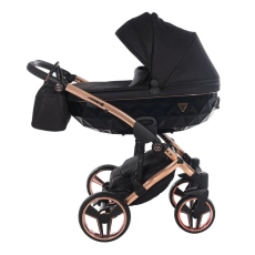 Passeggino Trio Junama Diamond S-Line collezione 2024 Black Rosegold