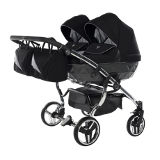 Passeggino Gemellare Junama Diamond S-Line Gemellare collezione 2022 Grey Black