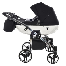 Passeggino Gemellare Junama Diamond S-Line Gemellare collezione 2024 White Telaio Cromato
