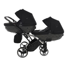 Passeggino Gemellare Junama Diamond S-Line Slim Gemellare collezione 2022 Grey Black
