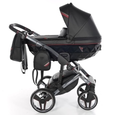 Passeggino Trio Junama Diamond Sport collezione 2022 Black Black Red
