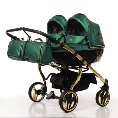 Passeggino Gemellare Junama Flow Gemellare collezione 2022 Verde Oro