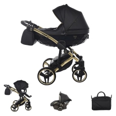 Passeggino Trio Junama Fluo collezione 2022 Nero Oro