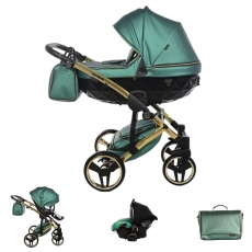 Passeggino Trio Junama Fluo collezione 2022 Verde Oro