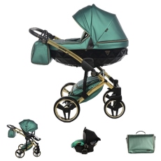 Passeggino Trio Junama Fluo collezione 2023 Verde Oro