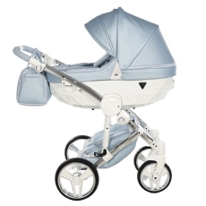 Passeggino Trio Junama Fluo Italy collezione 2022 Blue Cromato