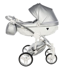 Passeggino Trio Junama Fluo Italy collezione 2022 Silver Cromato