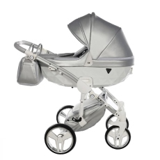 Passeggino Trio Junama Fluo Italy collezione 2022 Silver Grey