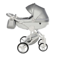 Passeggino Trio Junama Fluo Italy collezione 2022 Silver White