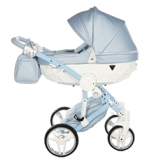 Passeggino Trio Junama Fluo Italy collezione 2023 Blue Azzurro