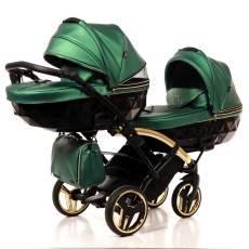 Passeggino Gemellare Junama Fluo Slim Gemellare collezione 2022 Verde Oro