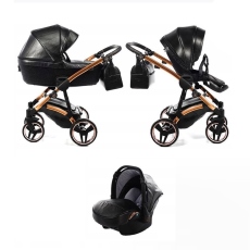 Passeggino Trio Junama Glitter collezione 2023 Black