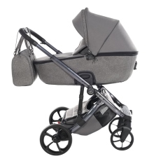 Passeggino Trio Junama Glitter collezione 2024 Graphite telaio Graphite