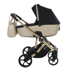 Passeggino Trio Junama Glitter collezione 2024 Black Oro