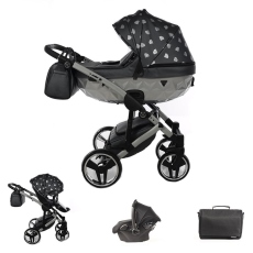 Passeggino Trio Junama Glow collezione 2022 Grigio Cromato
