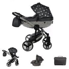 Passeggino Trio Junama Glow collezione 2023 Grigio Cromato