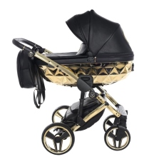 Passeggino Trio Junama Hand Craft collezione 2024 Black Gold