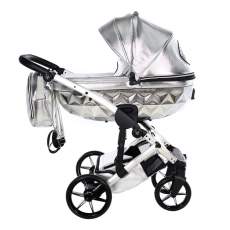 Passeggino Trio Junama Hand Craft Glossy collezione 2024 Silver