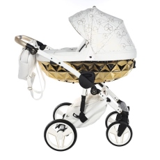 Passeggino Trio Junama Heart collezione 2024 White Gold Telaio Bianco