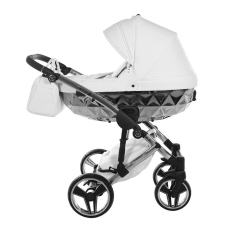 Passeggino Trio Junama Mirror collezione 2022 Grigio Bianco