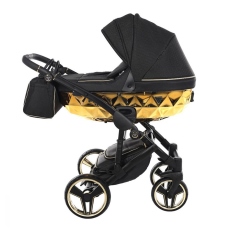 Passeggino Trio Junama Mirror collezione 2022 Oro Nero
