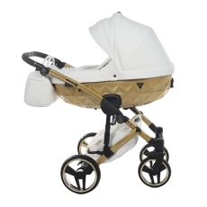 Passeggino Trio Junama Mirror Satin collezione 2023 Oro Bianco