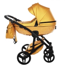Passeggino Trio Junama S-Class collezione 2022 Nero Giallo