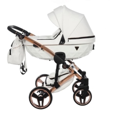 Passeggino Trio Junama S-Class collezione 2023 White Oro Giallo