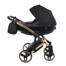 Passeggino Trio Junama Saphire collezione 2022 Black Oro Giallo