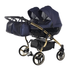 Passeggino Gemellare Junama Saphire Gemellare collezione 2022 Blu Oro Giallo