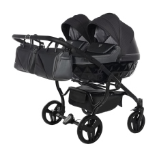 Passeggino Gemellare Junama Saphire Gemellare collezione 2022 Melange Grigio Titanio