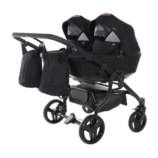 Passeggino Gemellare Junama Space Gemellare collezione 2022 Black