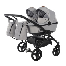 Passeggino Gemellare Junama Space Gemellare collezione 2022 Light Grey