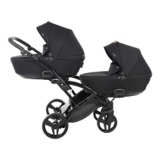 Passeggino Gemellare Junama Space Slim Gemellare collezione 2022 Black