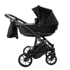 Passeggino Trio Junama Space Velur collezione 2023 Nero